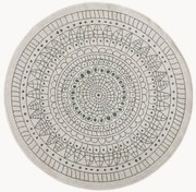 Okrúhly obojstranný koberec do interiéru/exteriéru Porto