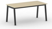 Rokovací kancelársky stôl PRIMO BASIC, 160x80 cm, čierna podnož, breza