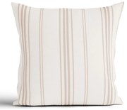 Bavlnená obliečka na vankúš Natural 40 × 40 cm - Prúžky béžové