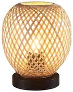 Stolná lampa ZANZIBAR 1xE27/20W/230V pr. 18 cm bambus