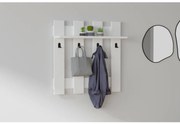 Nástenný vešiak CARINA 70x70 cm biela