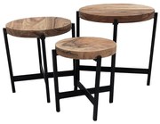 Konferenčný stolík Noble akácia/čierna