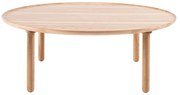 Okrúhly konferenčný stolík z dubového dreva v prírodnej farbe ø 100 cm Mu - Gazzda