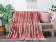 XPOSE® Detská mikroplyšová deka Exclusive - staroružová 130x180 cm