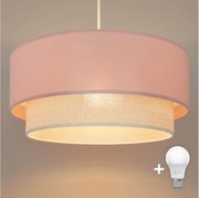 BRILAGI - LED luster na lane BOHO BOBO 1xE27/60W/230V pr. 40 cm ružová/krémová