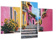 Obraz - Ružová ulička (90x60 cm)