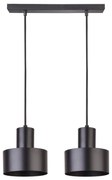 Luster na lanku RIF 2xE27/60W/230V čierna