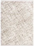 Koberec DUKE 51550 béžový / krémový, károvaný / strapce