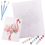 Maľovanie podľa čísiel 40 x 50 cm - plameniak