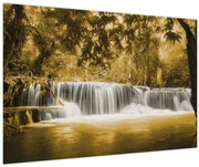 Obraz - Vodopád, vintage (90x60 cm)
