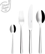 Príborový set 24 ks dezertný – Faro postriebrený - 114764