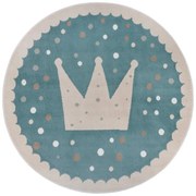 Modrý detský koberec ø 100 cm Crown – Hanse Home