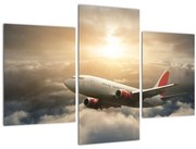 Obraz - Lietadlo v oblakoch (90x60 cm)