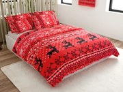 Mikroplyšové obliečky BLACK DEERS červené Rozmer obliečky: 70 x 90 cm | 140 x 200 cm