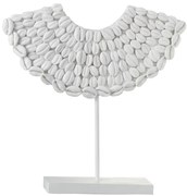 Biela dekorácie mušle na nohe - 34 * 10 * 34 cm