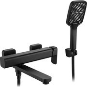 Rea Arlo, vaňová batéria s ručnou sprchovou súpravou, čierna matná, REA-B4590