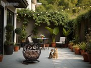 Závesné hojdacie kreslo pre mačky MOON - hnedé