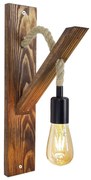 Nástenné svietidlo AHSAP 1xE27/40W/230V borovica orech