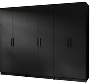 Skriňa X3 Gold 2d Čierna/Čierna