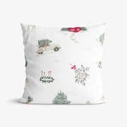Goldea vianočná bavlnená obliečka na vankúš - tradičné vianoce 40 x 40 cm