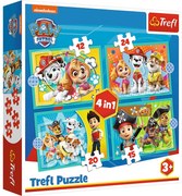 34346 Detské puzzle - Paw Patrol Šťastný tím 4v1