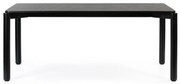 Čierny jedálenský stôl Teulat Atlas, 180 x 100 cm