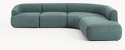 Modulárna buklé rohová pohovka Sofia (4-miestna)