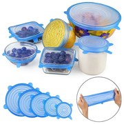 Zaparkorun Silikónová viečka na nádoby - 6 ks