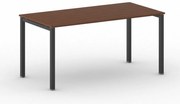 Rokovací kancelársky stôl PRIMO SQUARE, 160x80 cm, čierna podnož, čerešňa
