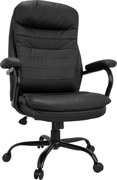 XXXLutz OTOČNÁ STOLIČKA, vzhľad kože, čierna MID.YOU - Online Only kancelárie - 001918059601