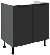 Kuchynská skrinka Aria-Bl/Ant Anti Fingerprint 80zl 2f Bb