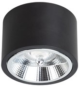 Stropné svietidlo Redondo, 1x čierne kovové tienidlo