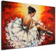 Gario Ručne maľovaný obraz Unavená baletka Rozmery: 100 x 70 cm