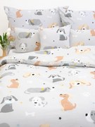 Bavlnené obliečky Renforcé – Psíci sivé