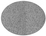 Koberec kruh CASABLANCA sivý