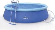 Bazén Crivit Easy Set Quick-up-Pool Záhradný Rozperný Okrúhly 457 x 122 cm