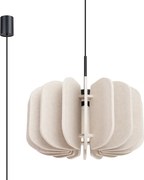 Závesné svietidlo Mula, 1x béžové plstené tienidlo, (fi 45cm)