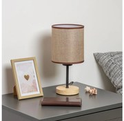 Brilagi - Stolná lampa NUBILA WOOD 1xE27/25W/230V dub/hnedá