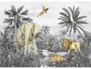 Detská fototapeta Jungle 252 x 182 cm, 4 diely