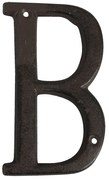 Nástenné kovové písmeno B - 13 cm