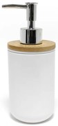 Biely plastový dávkovač mydla 91 ml Smart – douceur d'intérieur
