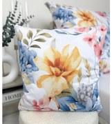 Bavlnená obliečka na vankúš Toscania 40x40 cm – 100% prírodná bavlna, romantický kvetinový vzor, zips