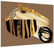 Obraz - Abstrakcia golden brown N⁰2 (70x50 cm)