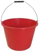 Plastové vedro s ryskou, 12 l, pr. 32 x v. 23 cm, červená