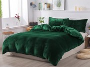 XPOSE® Francúzske mikroplyšové obliečky JORGA Exclusive - tmavo zelené