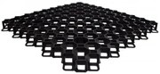Bestent Zatrávňovacia dlažba plastová 60x60x4cm Black MULTI GRID