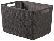 Curver Košík Jute L tmavo šedá