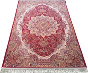DY Prémiový koberec s exkluzívnym vzorom Pers 10 - červená Rozmer: 150x230 cm