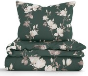 Bavlnené obliečky Renforcé - Johari tmavo zelené