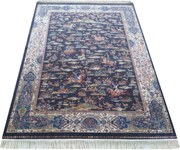 DY Hodvábny exkluzívny koberec Qum Silk 10 - modrá Rozmer: 160x230 cm